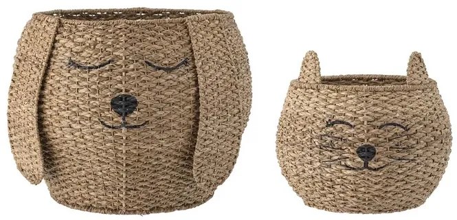 Milus Basket Bankuan Grass 2 pcs. Nature - Bloomingville