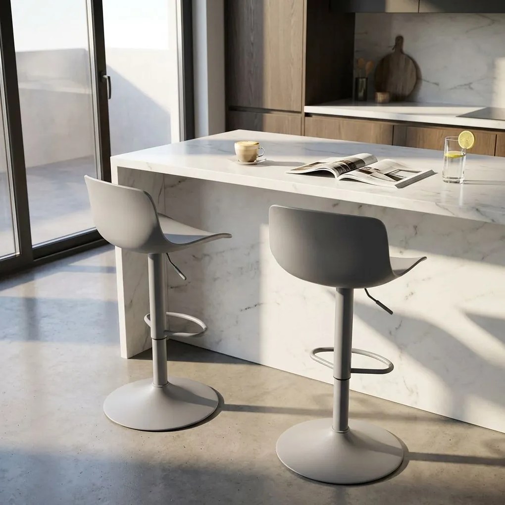 ESTEBAN - sgabello alto in acciaio