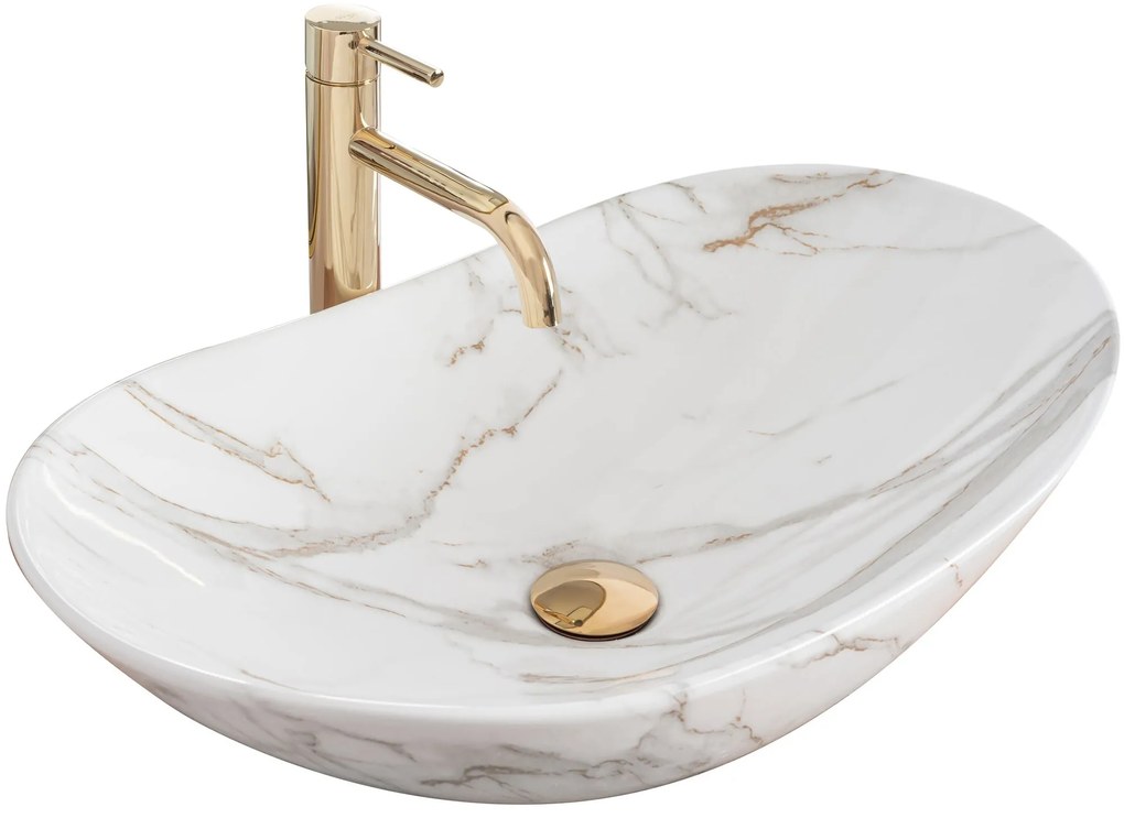 Lavabo da appoggio Rea Royal Shiny Aiax