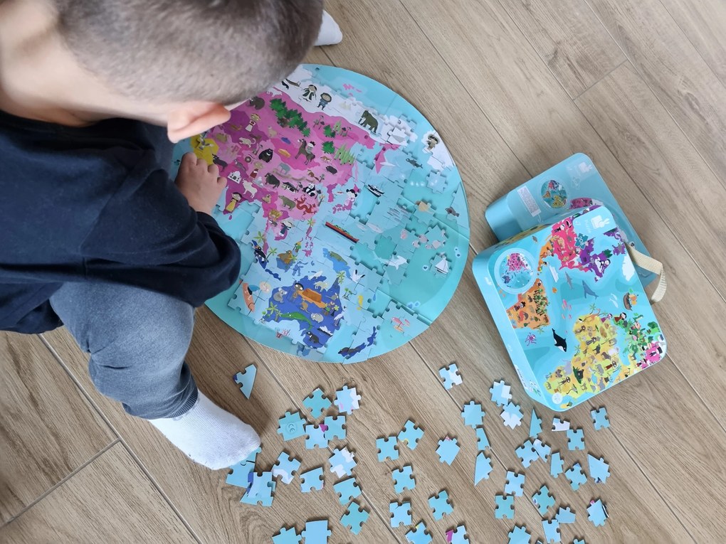 Puzzle fronte/retro – pianeta blu – 208 pezzi