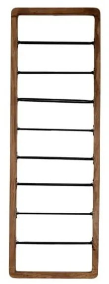 Portabottiglie da parete marrone per 8 bottiglie di vino Sorrento - Light &amp; Living