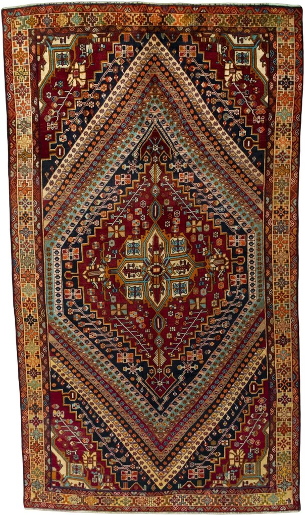 Shiraz Tappeto 320x180 (Iran) Annodato A Mano