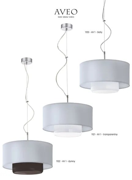 Jupiter 1120 - AV1 - Lampada a sospensione AVEO 1xE27/80W/230V