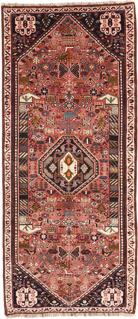 Gashghai Tappeto 90x200 (Iran) Annodato A Mano