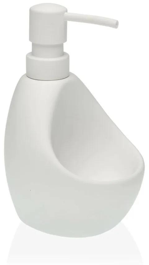Dispenser di Sapone Versa Bianco Ceramica ABS (9,5 x 16,5 x 11 cm)