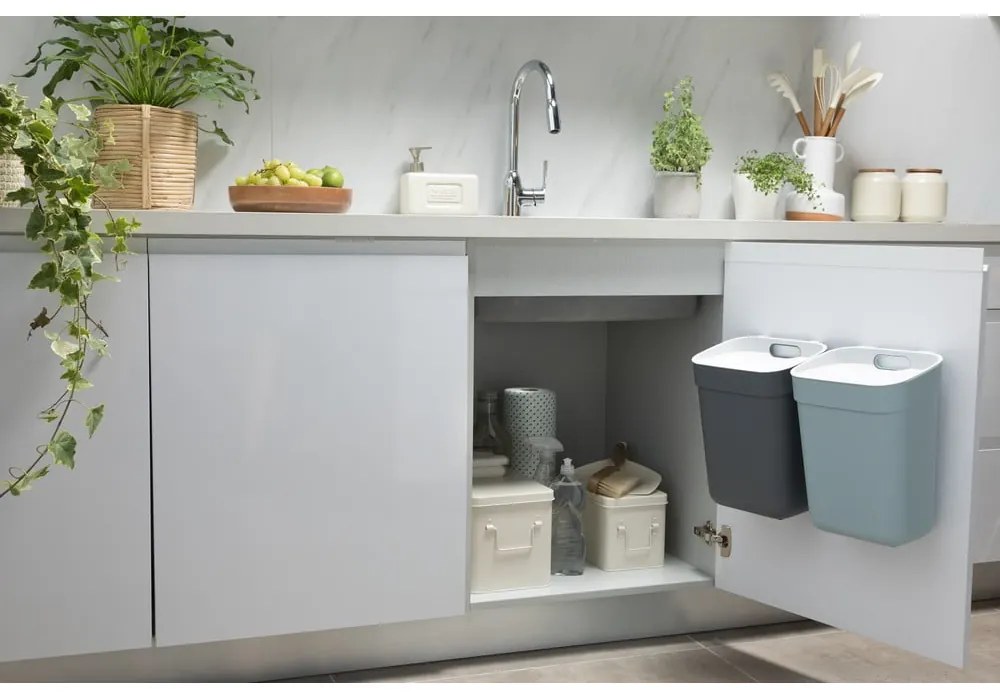 Cestino in plastica riciclata grigio scuro 10 l Ready To Collect - Curver