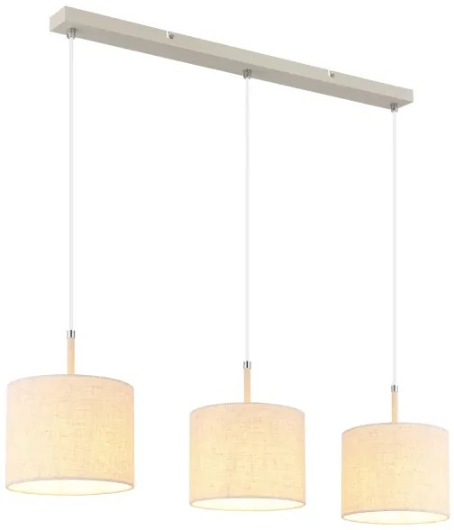 Globo 15968-3H - Lampadario sospeso con cavo DELEON 3xE27/40W/230V