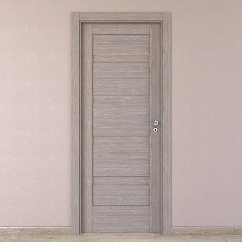 Porta interna a battente Capena 1 in legno colore beige, L 60 x H 210 cm, apertura a sinistra