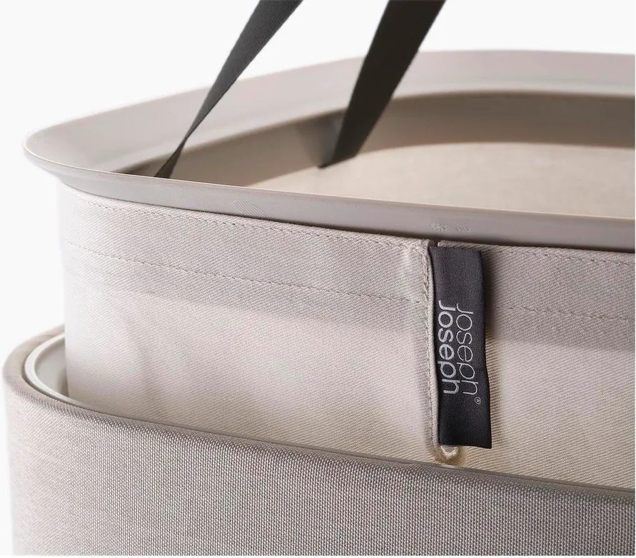 Cesta per il bucato beige in tessuto 60 l Tota One – Joseph Joseph