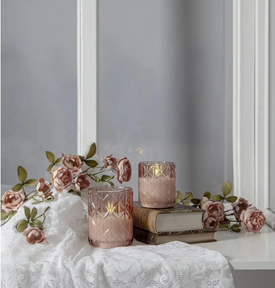 Candela a LED con alimentazione a batteria (altezza totale 10 cm) Flamme Romb – Star Trading