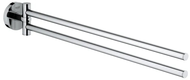 Portasciugamani da parete Essentials cromato, L 43.9 cm