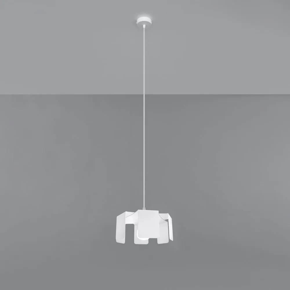 Lampada a sospensione bianca con paralume in metallo ø 24 cm Rossario - Nice Lamps
