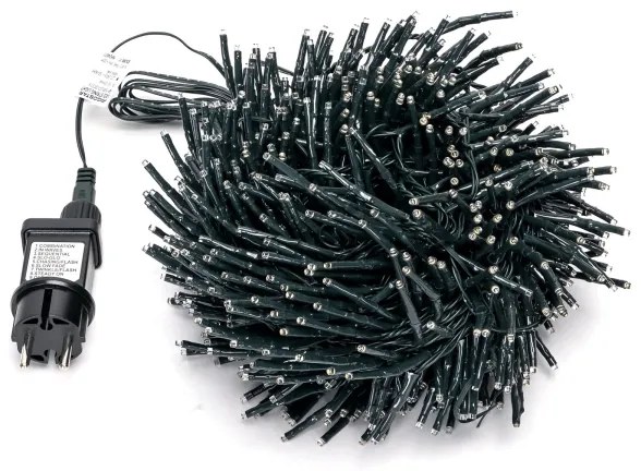 Aigostar - Catena LED natalizia da esterno 600xLED/8 funzioni 18m IP44 bianco caldo