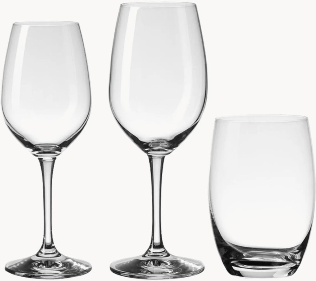 Set di 12 bicchieri in cristallo Basic