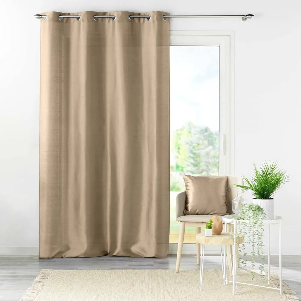 Tenda in raso beige 140x240 cm Shana - douceur d'intérieur