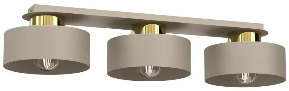 Plafoniera MARTI 3xE27/15W/230V beige/oro
