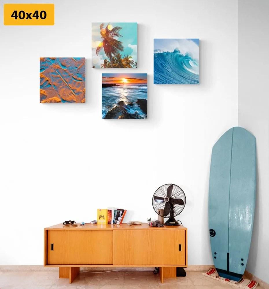 Set di quadri – Paesaggio marino affascinante