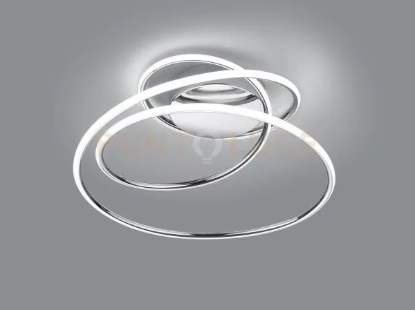Bologna plafoniera led 36w 5100lm, 4000k cromo con dimmerazione ad ...