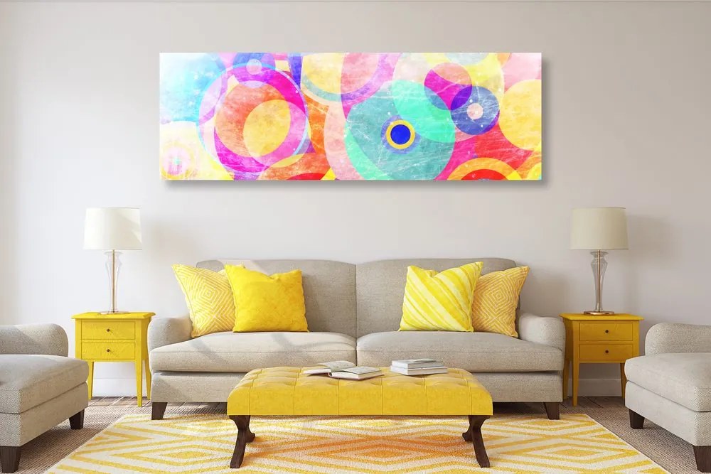 Quadro su tela – Cerchi colorati