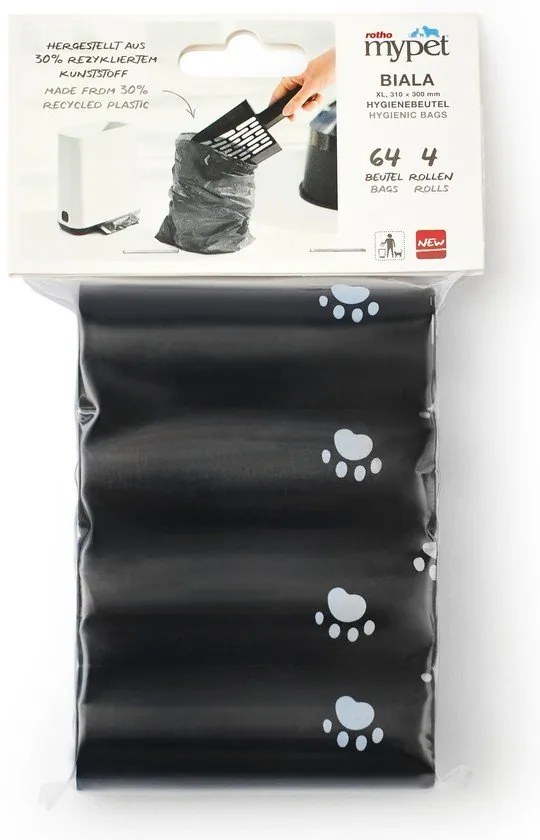 Sacchetti neri per gatti in set da 4 11x18 cm Biala - Rotho