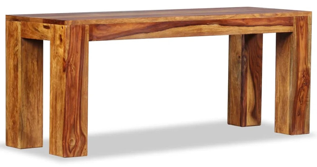 Panca in legno massello di sheesham 110x35x45 cm