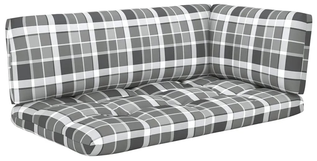 Set divani in pallet con cuscini 4 pz in pino impregnato