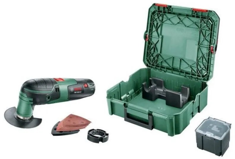 Utensile multifunzione Bosch pmf 2000 + 1 cassetta degli attrezzi Systembox + Accessori