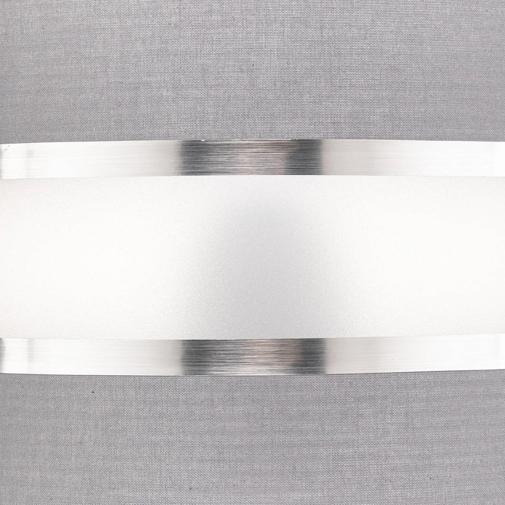 HELAM Paralume Helen, Ø 20 cm, E27, grigio/argento