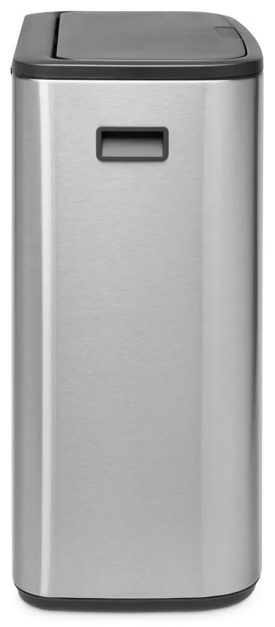 Bidone in acciaio touch per raccolta differenziata in argento opaco 60 l Bo Touch Bin - Brabantia