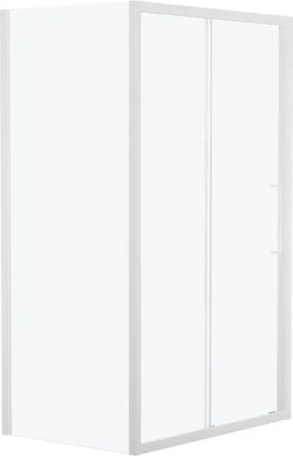 Lato fisso per box doccia Record L 72 x H 195cm, Sp. 6 mm vetro trasparente profilo bianco