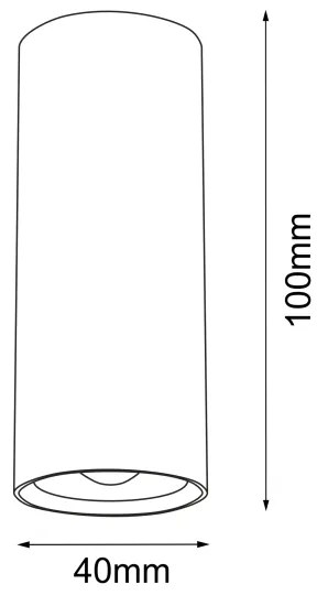 Brosline 1250 - Faretto POINT 1xGU10/4W/230V nero