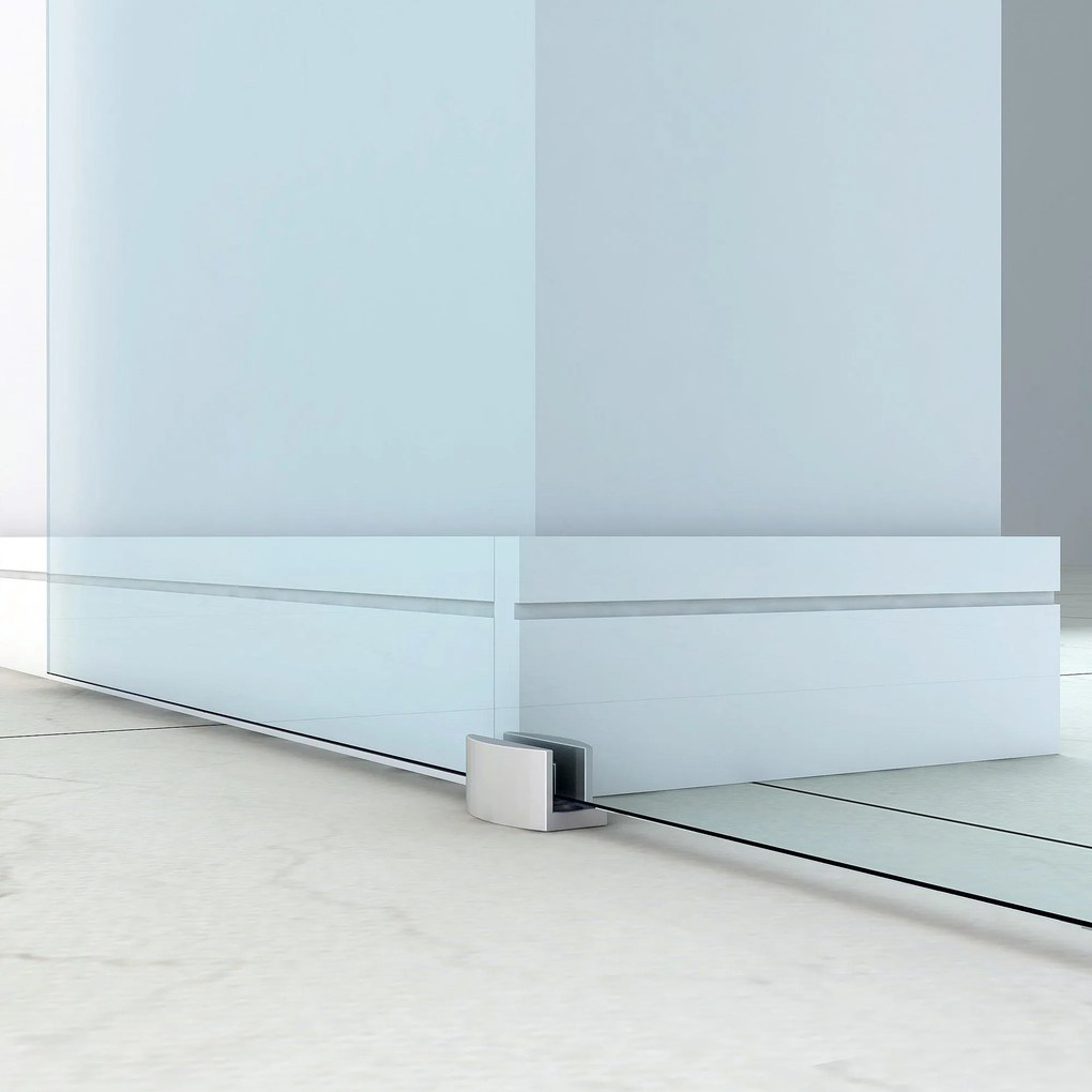 Porta Scorrevole Vetrata 210x75 cm Trasparente...