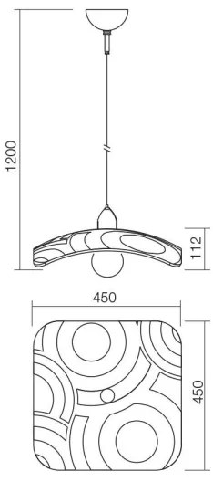 Redo 05-877 - Lampadario su cavo COCOON 1xE27/42W/230V crema