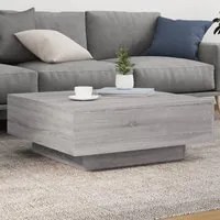 Tavolino da Salotto Grigio Sonoma 80x80x31 cm Legno Multistratocod mxl 134045