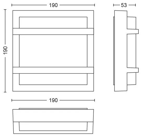 Philips 17394/93/P0 - Applique a LED da esterno PETRONIA LED/12W IP44