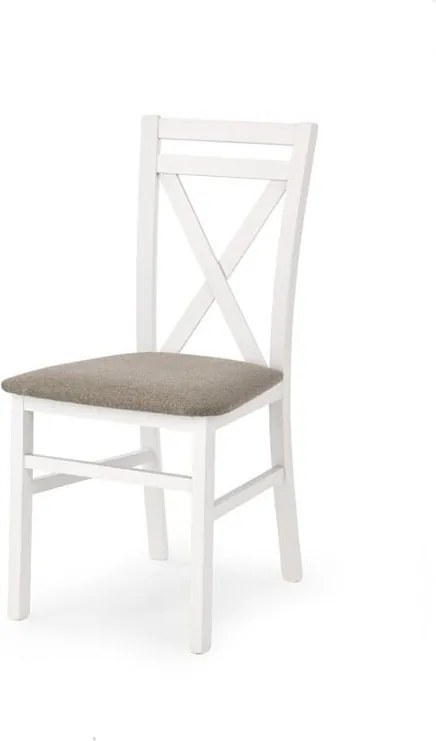 Sedia imbottita Dariusz bianca - H 90 cm