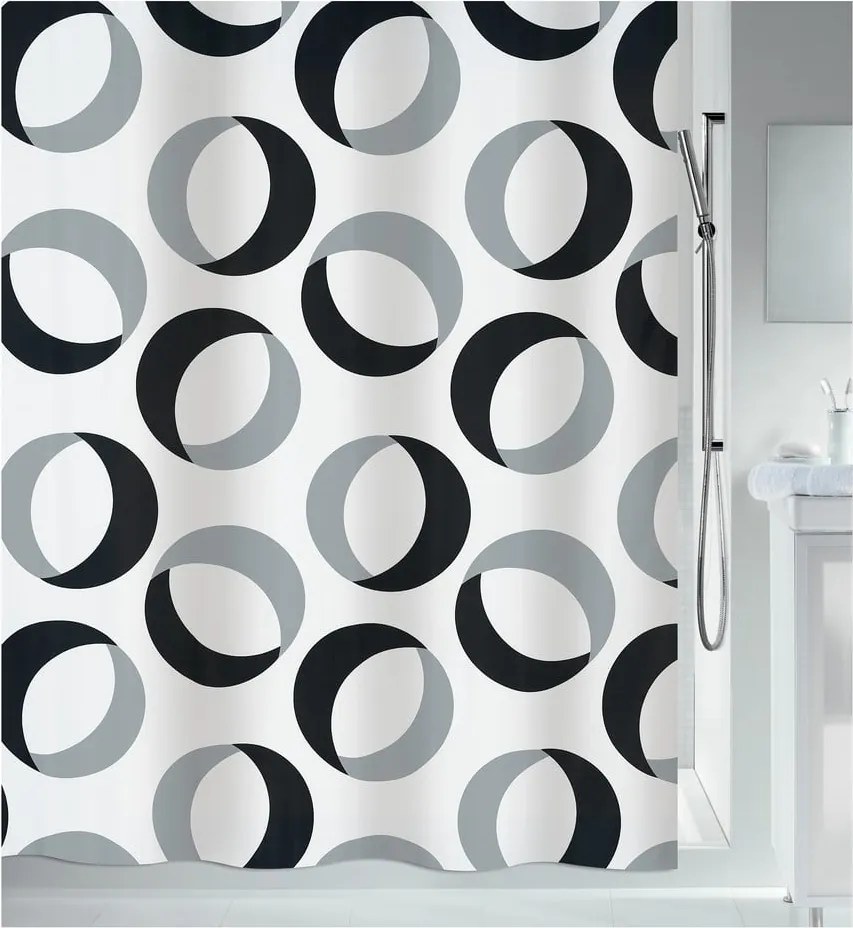 Tenda per doccia 180x200 cm Rings – Spirella