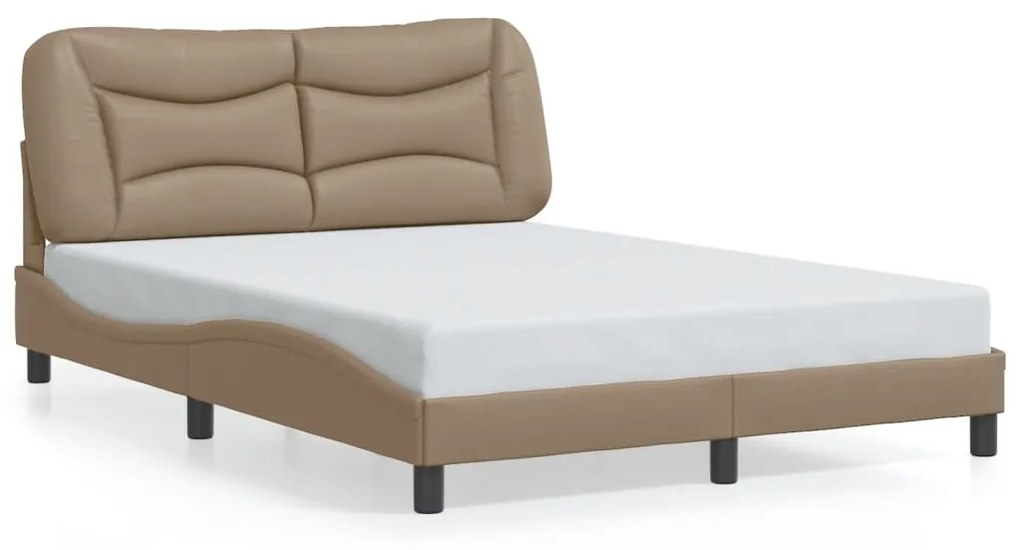 Giroletto Con Luci Led Cappuccino 140x200 Cm İn Similpelle /