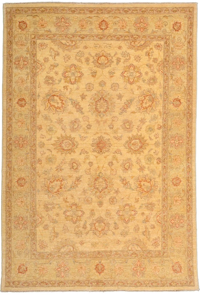 Ziegler Tappeto orientale 190x130 Beige (Pakistan) Annodato A Mano