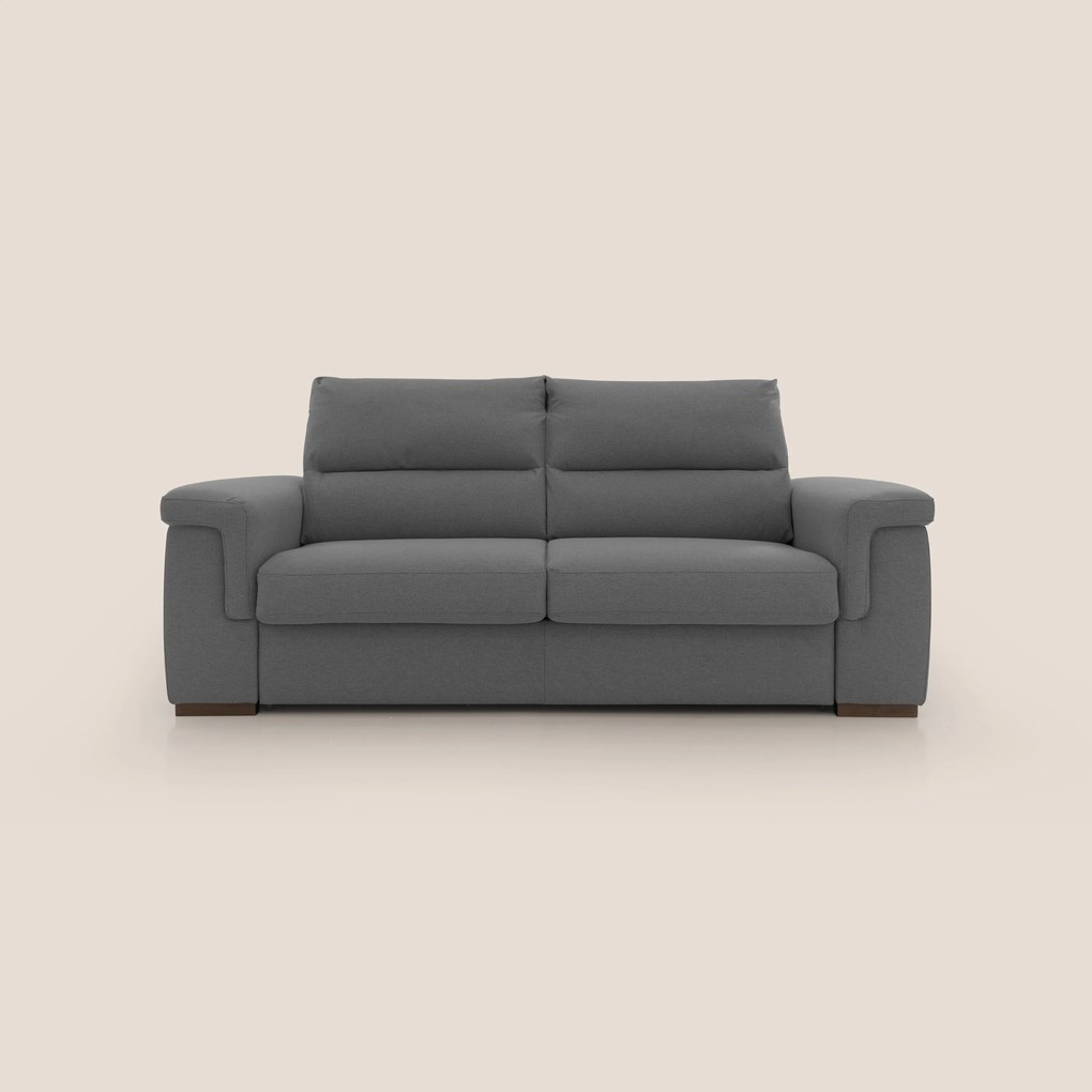 Magnolia divano letto con materasso alto 18 cm morbido schienale alto in tessuto smacchiabile T05