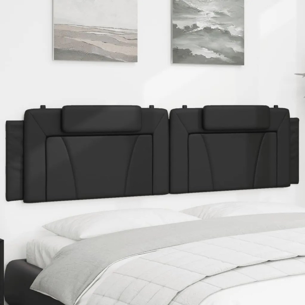 Cuscino Testiera Nero 200 Cm İn Similpelle /