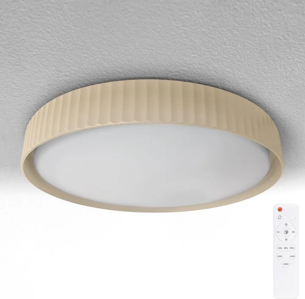 Brilagi - Plafoniera da soffitto dimmerabile a LED LUCIA LED/60W/230V Ø 59 cm beige+telecomando