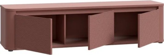 Mobile TV Da Terra 3 Ante 170x40x40 Design Moderno Lehman Terracotta