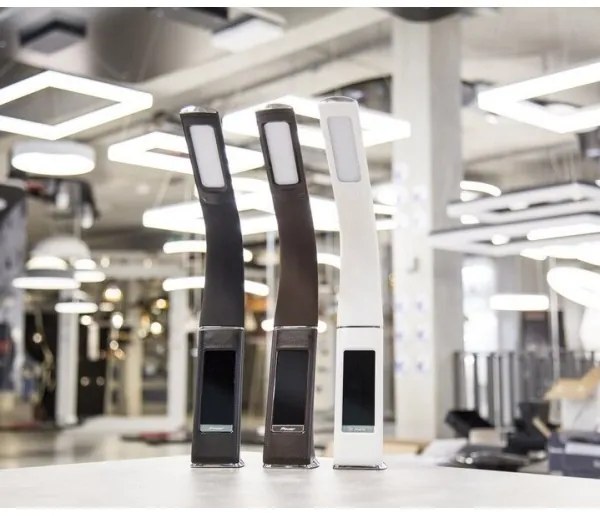 Immax 08948L - Lampada da tavolo LED dimmerabile con display LEATHER LED/7W/230V