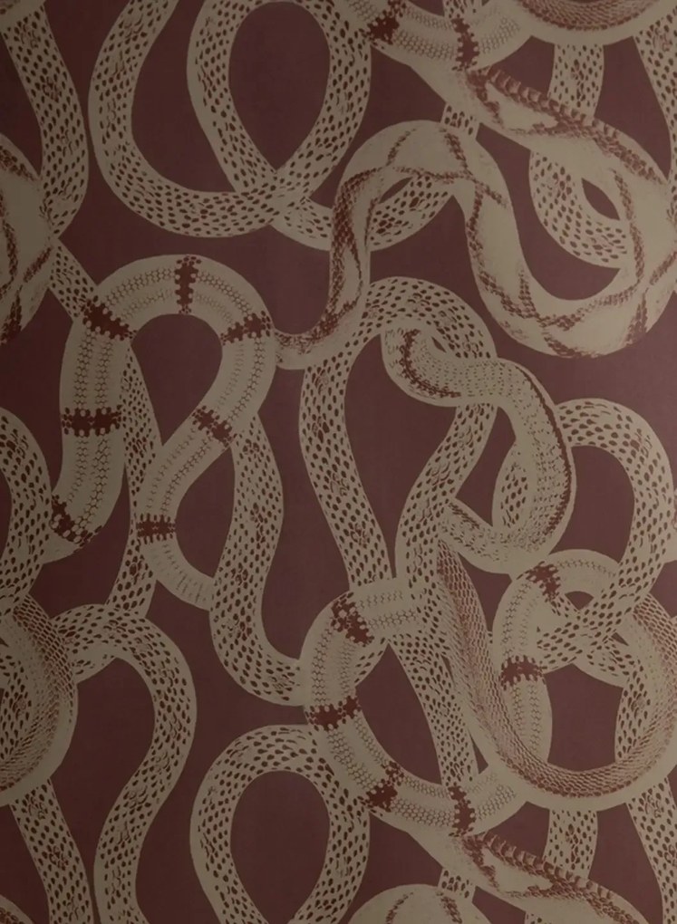 Studio Lisa Bengtsson Carta da parati Snake Peak - red