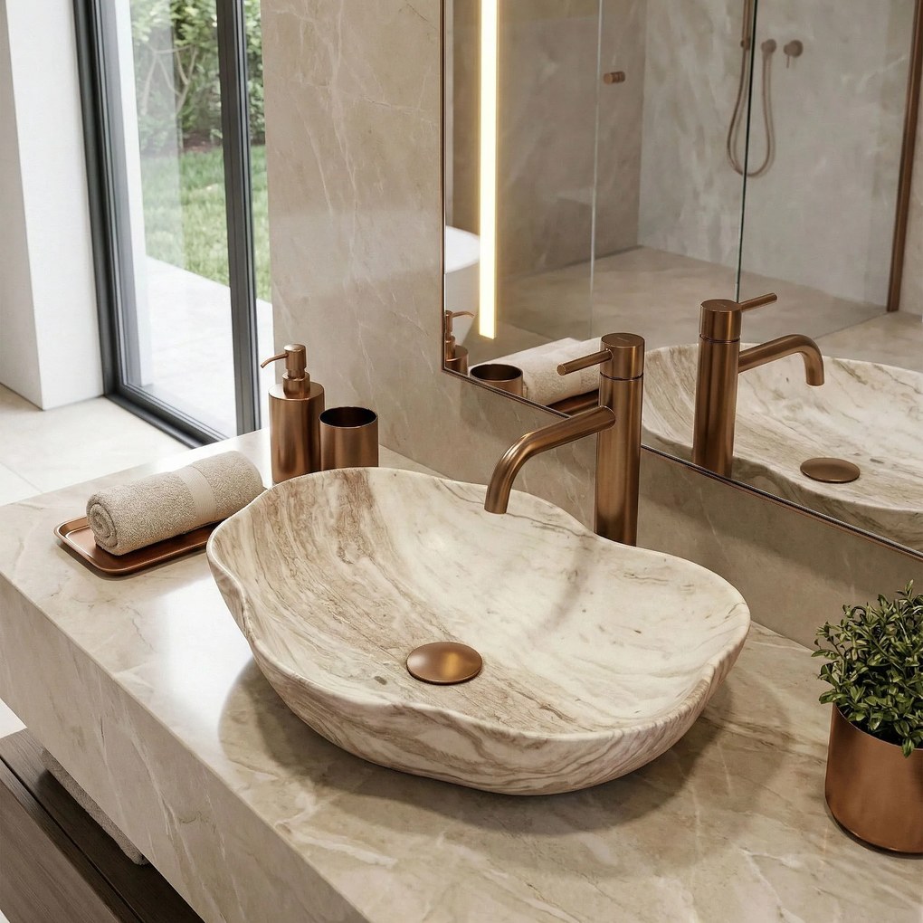 Lavabo da appoggio Rea Pearl Saturn