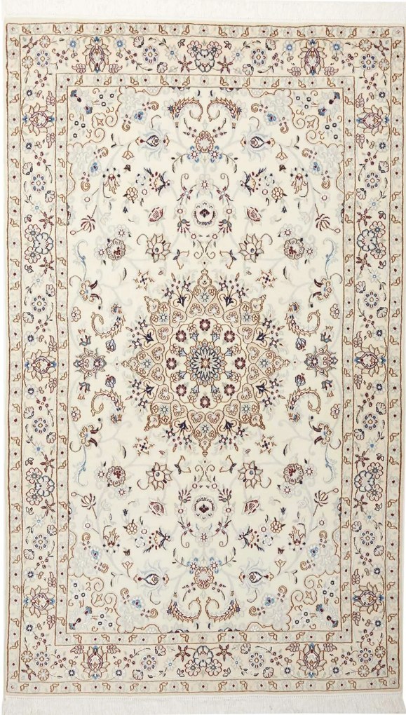 Nain Tappeto 130x210 Beige (Iran) Annodato A Mano