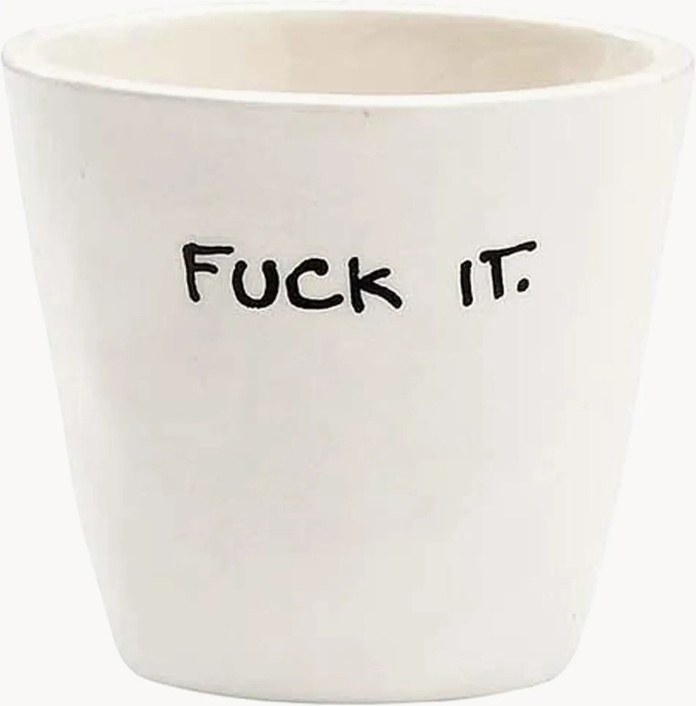 Tazzina da caffè in ceramica Fuck It