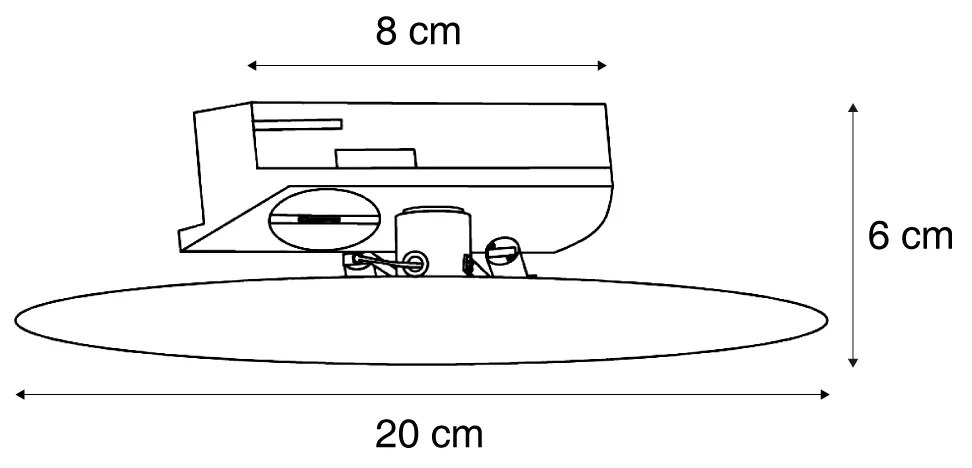 Plafoniera nera moderna per sistema a binario monofase a 2 luci - Iconic Pulley