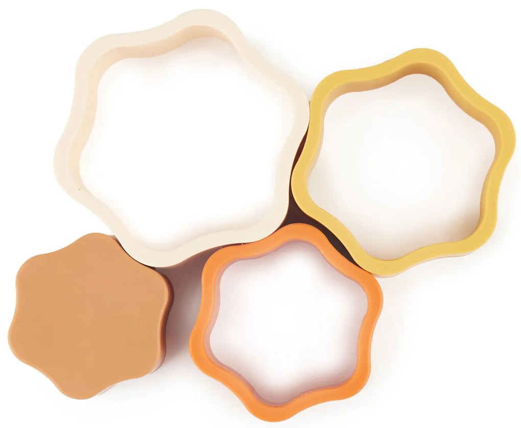 Bieco - Fiore in silicone impilabile - Chocolate Bliss